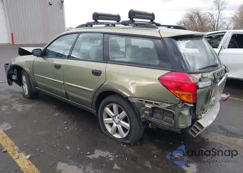 2006 Subaru Outback 2.5I из США, поврежденный, VIN 4S4BP61C967333678